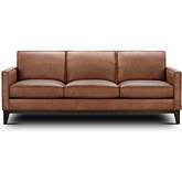 Chelsea Sofa in Honey Brown Top Grain Leather